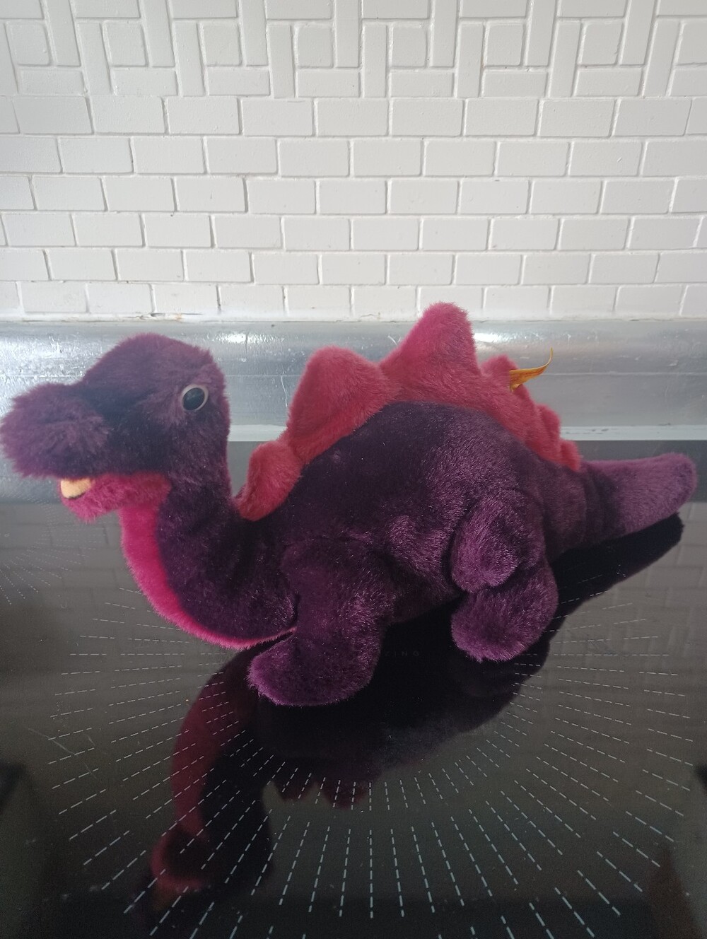 Steiff Cosy Dino Plush Purple Dinosaur Toy Stuffie Collectible Rare 5426/33